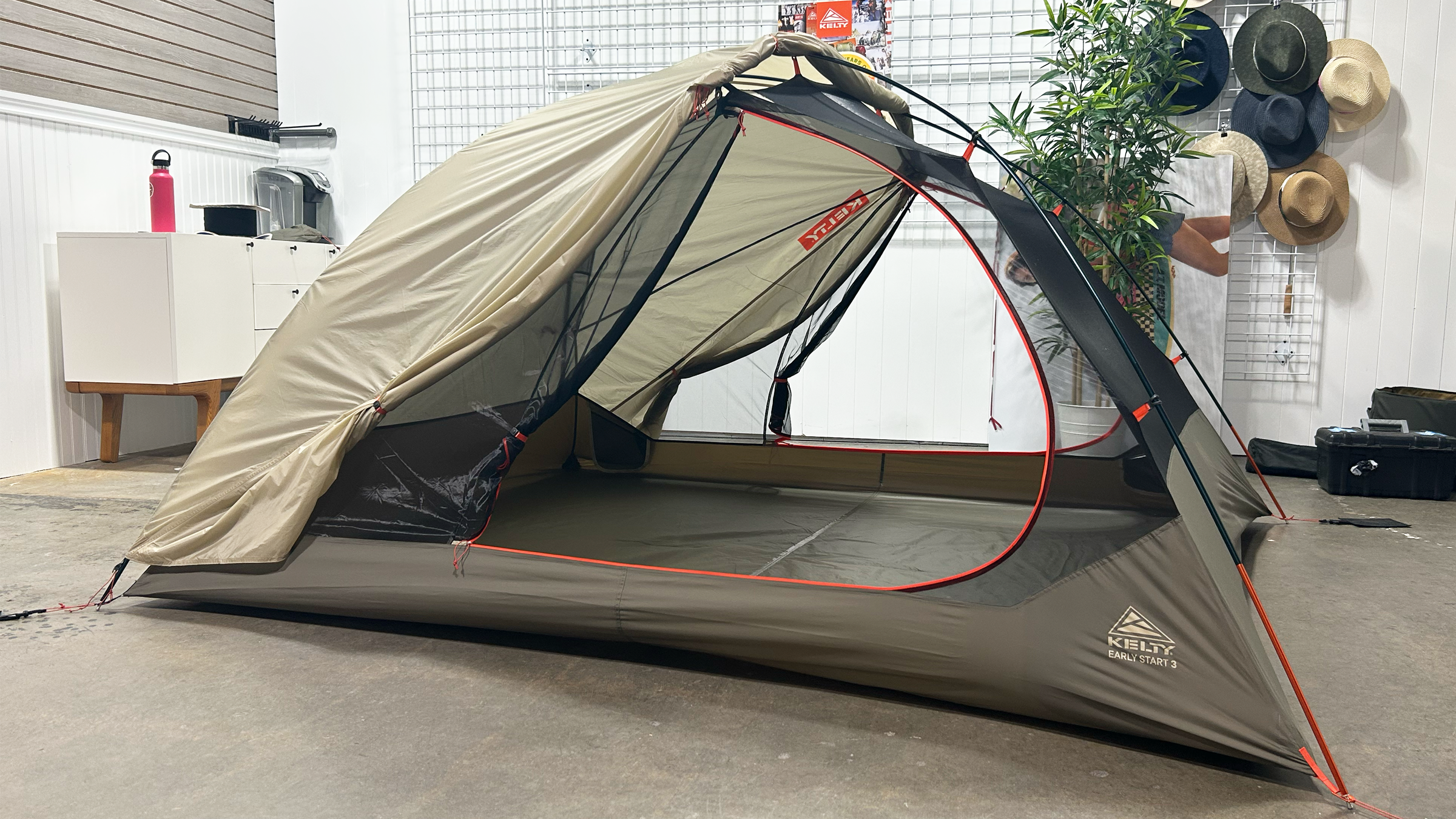 Kelty Early Start tent at OMA Gear Show